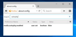 arreter la lecture automatique des vidéos sur Firefox