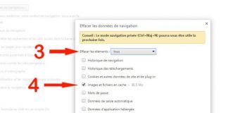 Vider le cache de Google Chrome