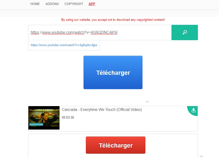 telechargement vidéo Youtube en MP3