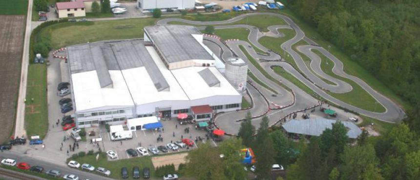 vue aérienne du karting de Vuiteboeuf