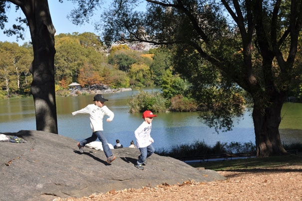enfants à Central Park