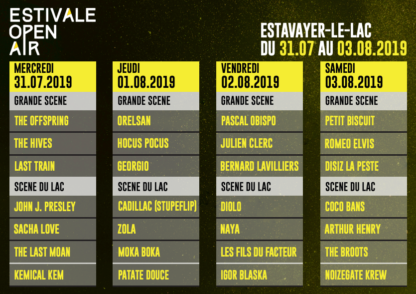 programme Estivale Open Air